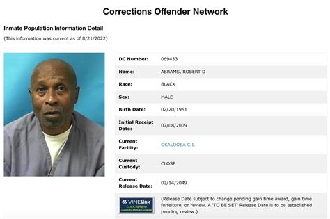 Offender Information .